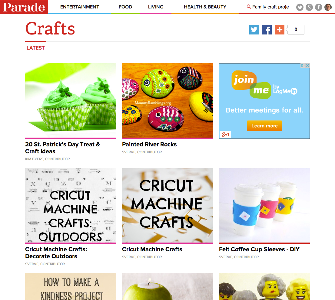 Crafts channel Home on Parade Digital.